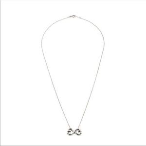 Tiffany and Co double heart necklace